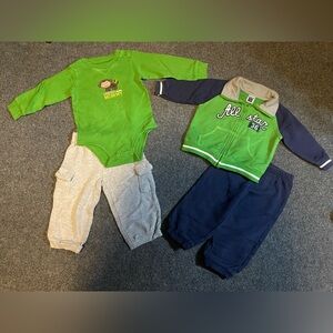 Carter's Green and Gray All-Star Jacket